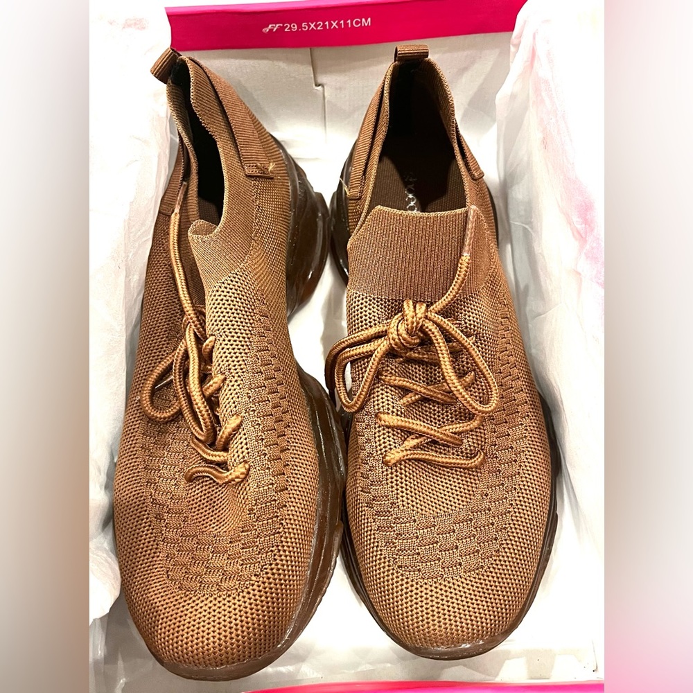 SHOEDAZZLE: - DRIDDA Brown Sneakers sz 8